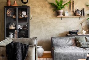 Stoer boho interieur woonkamer Pure & Original