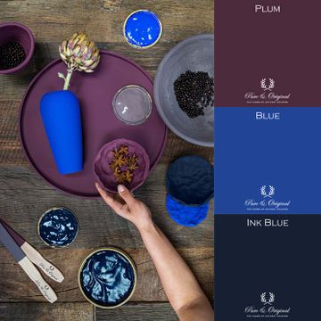 Landelijk klassiek blauw, paars inspiratie Pure & Original