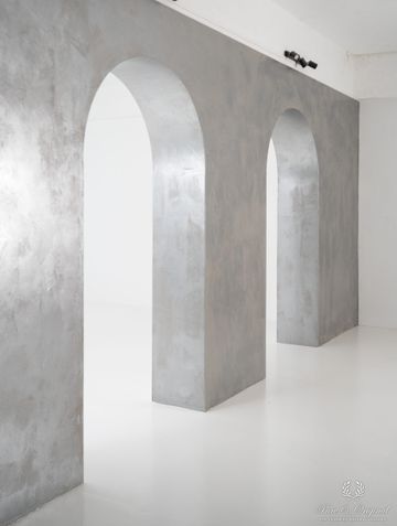 Silver Metallic finish by Pure & Original. Project by Noura Studios
