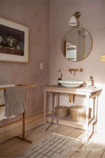 Pure & Original Bathroom Fresco lime paint by Mjolk Toronto