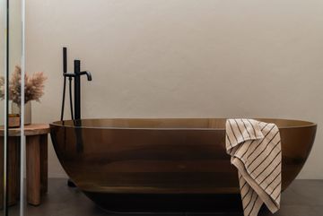 Massif Micro-stone finish by Pure & Original micro cement, color chalk white