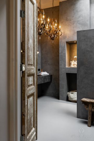 Bathroom, Pure & Original paint Marrakech walls, Concrete look