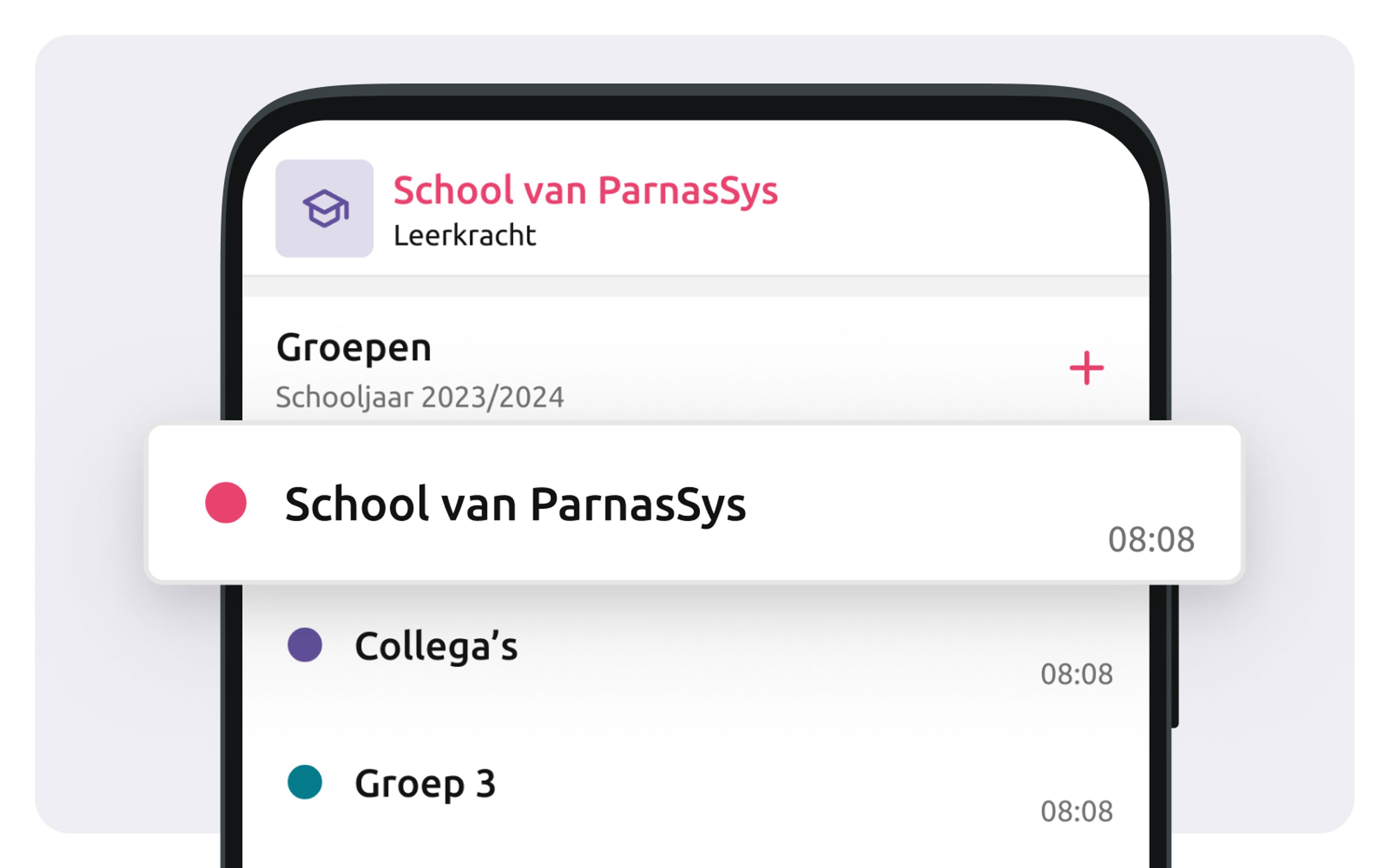 Oudercommunicatie - Schoolbrede mededelingen - Groep - Parro, ouderapp van Parnassys