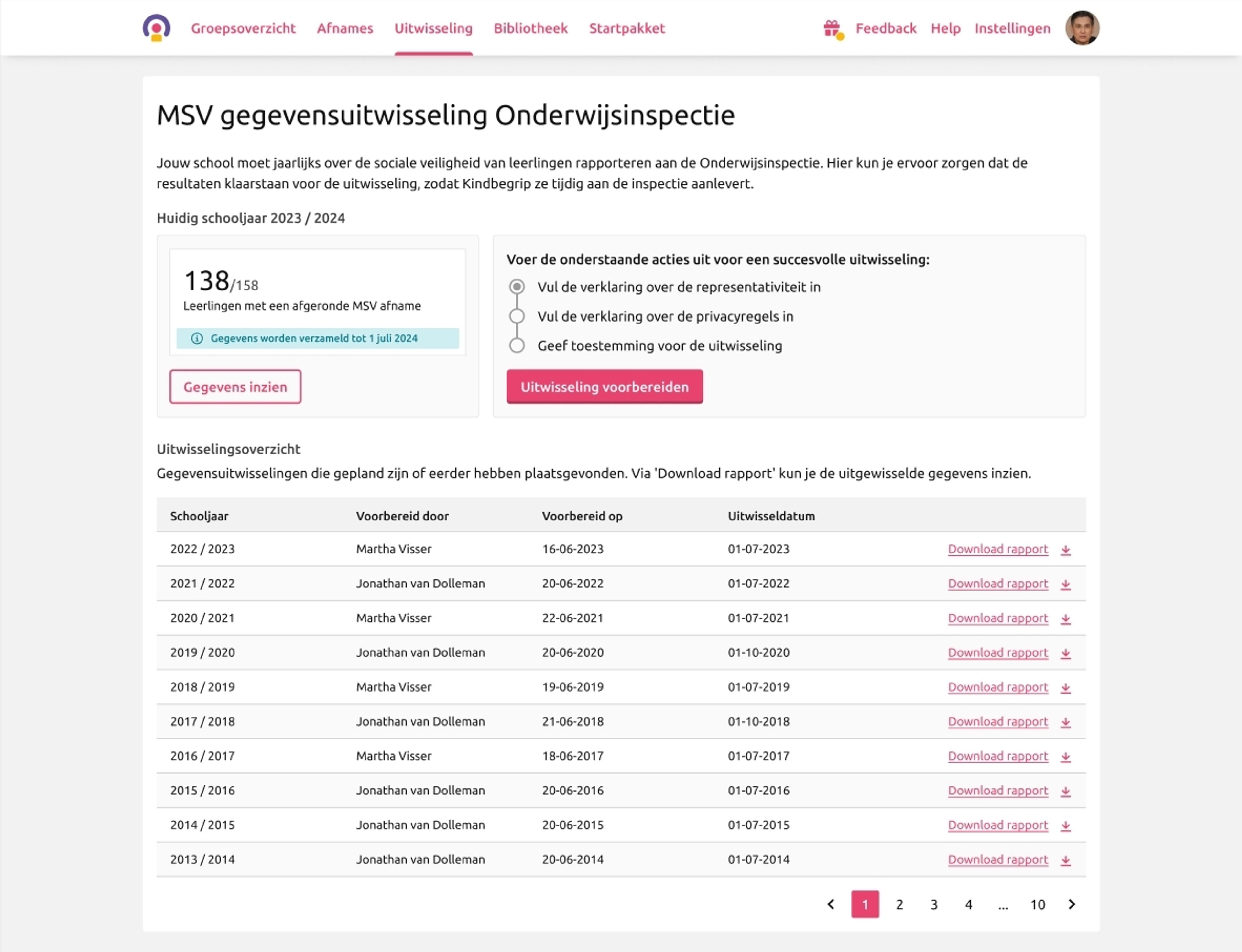 Kindbegrip - MSV uitwisseling met de inspectie landingspagina