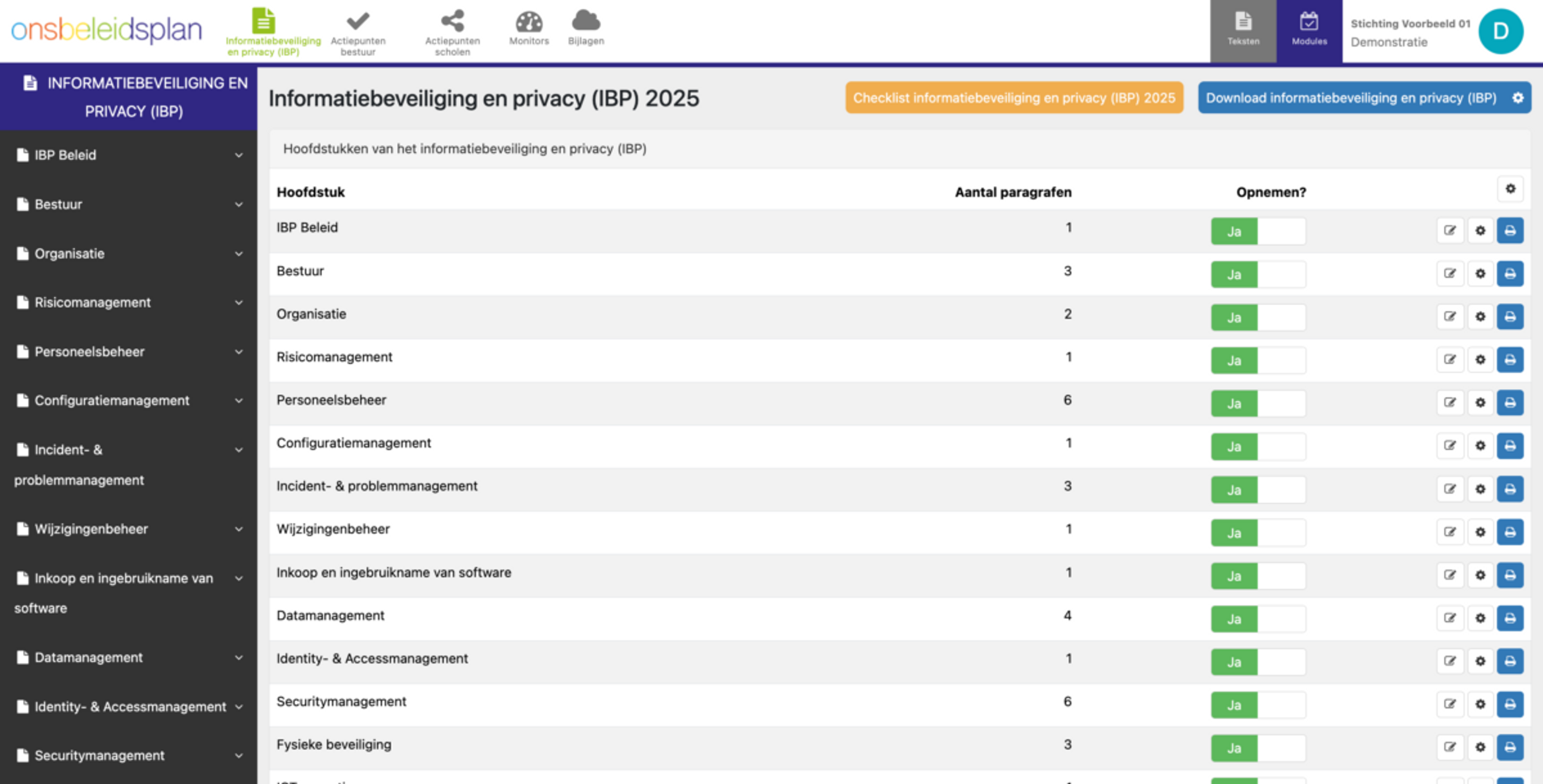 IBP module Schoolkwaliteit van ParnasSys